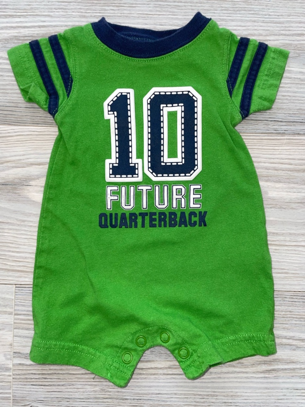 Carter’s Baby Boy Romper Newborn Green Football